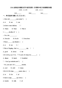 2024届清远市清新县四年级英语第二学期期中复习检测模拟试题含答案