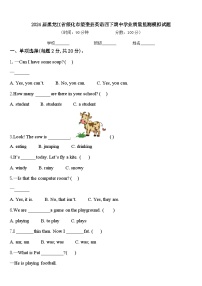 2024届黑龙江省绥化市望奎县英语四下期中学业质量监测模拟试题含答案