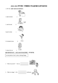 2022-2023学年山东省泰安市肥城市鲁科版（五四学制）（三起）四年级下册期末英语试卷（原卷版+解析版）