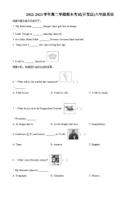 2022-2023学年山东省日照市开发区外研版（三起）六年级下册期末英语试卷（原卷版+解析版）