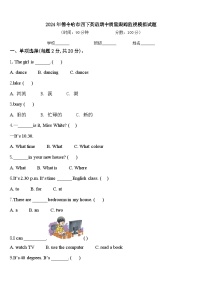 2024年德令哈市四下英语期中质量跟踪监视模拟试题含答案