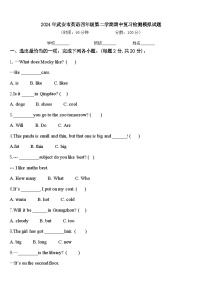 2024年武安市英语四年级第二学期期中复习检测模拟试题含答案