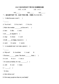 2024年杂多县英语四下期中复习检测模拟试题含答案