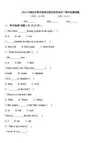 2024年湖北省黄冈思源实验学校英语四下期中检测试题含答案