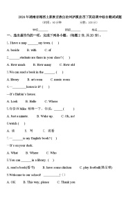 2024年湖南省湘西土家族苗族自治州泸溪县四下英语期中综合测试试题含答案