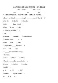 2024年湖南省益阳市南县四下英语期中统考模拟试题含答案
