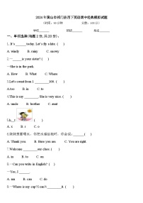 2024年黄山市祁门县四下英语期中经典模拟试题含答案