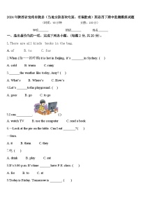 2024年陕西省宝鸡市陇县（当地女孩喜欢吃面，有秦腔戏）英语四下期中监测模拟试题含答案