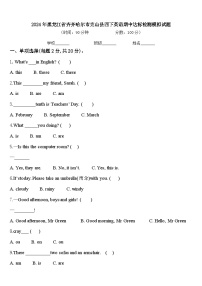 2024年黑龙江省齐齐哈尔市克山县四下英语期中达标检测模拟试题含答案