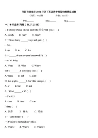 信阳市商城县2024年四下英语期中质量检测模拟试题含答案