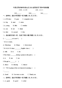 年度江苏省徐州市泉山区2024届英语四下期中考试试题含答案