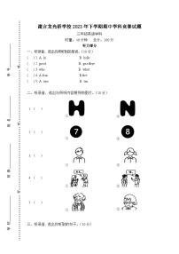 湖南省益阳市赫山区箴言龙光桥学校2023-2024学年三年级上学期期中考试英语试题