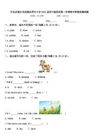 河北省衡水市武强县府兴小学2024届四年级英语第二学期期中质量检测试题含答案