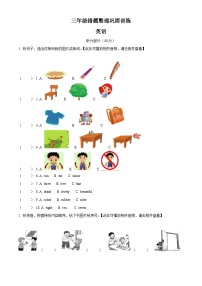 2022-2023学年江苏省淮安市清江浦区译林版（三起）三年级下册期中错题整理巩固训练英语试卷（含听力音频）（原卷版+解析版）