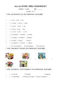 2022-2023学年江苏省无锡市惠山区译林版（三起）五年级下册期中复习英语试卷（含听力音频）（原卷版+解析版）