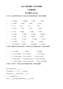 2022-2023学年江苏省盐城市响水县译林版（三起）六年级下册期中作业训练英语试卷（含听力音频）（原卷版+解析版）