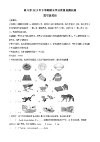 321，2023-2024学年湖南省郴州市宜章县湘少版（三起）四年级上册期末质量检测英语试卷（）