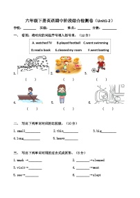 期中阶段综合检测卷（Unit1-2（试题）-2023-2024学年人教PEP版英语六年级下册