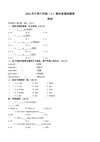 2023-2024学年湖南省邵阳市新宁县湘鲁版六年级上册期末质量检测英语试卷