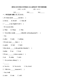 黑龙江省齐齐哈尔市甘南县2024届英语四下期中调研试题含答案