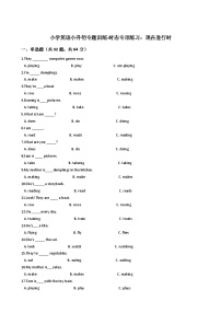 小学英语小升初专题训练-时态专项练习：现在进行时 50题 11页 含答案