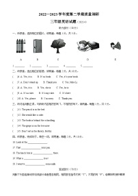 2022-2023学年江苏省徐州市沛县译林版（三起）三年级下册期中质量调研英语试卷