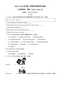 2022-2023学年广东省深圳市福田区沪教牛津版（深圳用）六年级下册期末学科素养练习英语试卷