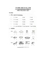 福建省福州仓山区2023-2024学年六年级上学期期中英语试题