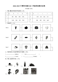 2022-2023学年福建省莆田市涵江区闽教版三年级下册期末质量检测英语试卷（原卷版+解析版）