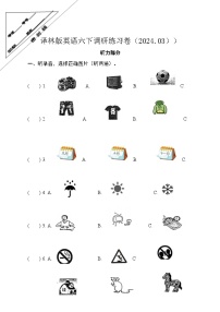 江苏省徐州经济技术开发区某校2023-2024学年六年级下学期3月学情诊断（月考）英语试题