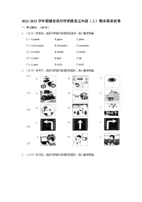 2022-2023学年福建省泉州市安溪县五年级上学期期末英语试卷（含答案）