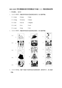 2022-2023学年福建省泉州市安溪县六年级上学期期末英语试卷（含答案）