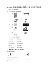 2023-2024学年四川省成都市新都区三年级上学期期末英语试卷（含答案）