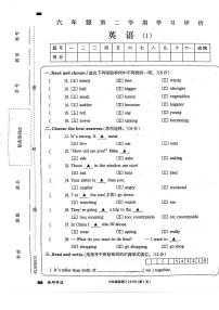 河南省周口市项城市四校联考2023-2024学年六年级下学期3月月考英语试题