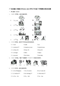 广东省湛江市廉江市2022-2023学年六年级下学期期末英语试题（含答案）