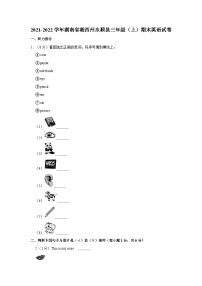 2021-2022学年湖南省湘西州永顺县三年级（上）期末英语试卷