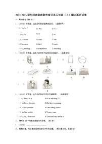 2022-2023学年河南省南阳市南召县五年级（上）期末英语试卷