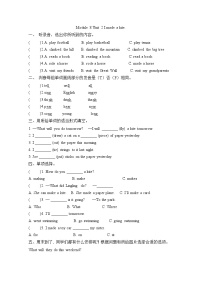 小学英语外研版 (三年级起点)五年级下册Unit 2 I made a kite.练习