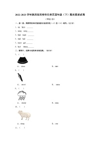 2022-2023学年陕西省西安市长安区四年级下学期期末英语试卷（含答案）