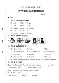 广东省汕头市龙湖区汕头市德华学校2023-2024学年六年级下学期4月月考英语试题