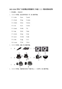 2023-2024学年广东省清远市英德市三年级（上）期末英语试卷