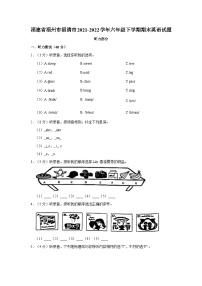 福建省福州市福清市2021-2022学年六年级下学期期末英语试题（含答案）