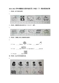 安徽省合肥市包河区2021-2022学年三年级下学期期末英语试题（含答案）