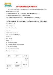 小升初专题训练：补全对话与短文 小学英语六年级下册 人教PEP版（含答案）