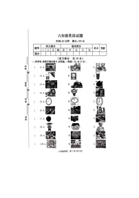 江苏省徐州市丰县2023-2024学年六年级下学期4月期中英语试题