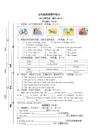 期中练习（试题）-2023-2024学年译林版（三起）英语五年级下册