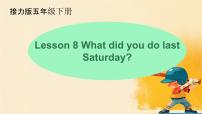 接力版五年级下册Lesson 8 What did you do last Saturday？课文ppt课件