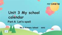 人教版 (PEP)五年级下册Unit 3 My school calendar Part A背景图课件ppt