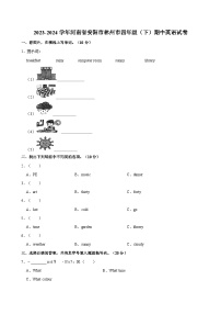 2023-2024学年河南省安阳市林州市四年级下学期期中英语试卷（含答案）