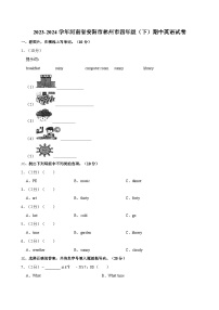 2023-2024学年河南省安阳市林州市四年级（下）期中英语试卷